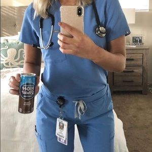 FIG Ceil Blue Scrub Set Catarina & Yola